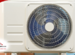 Close-up of outdoor air conditioning unit.