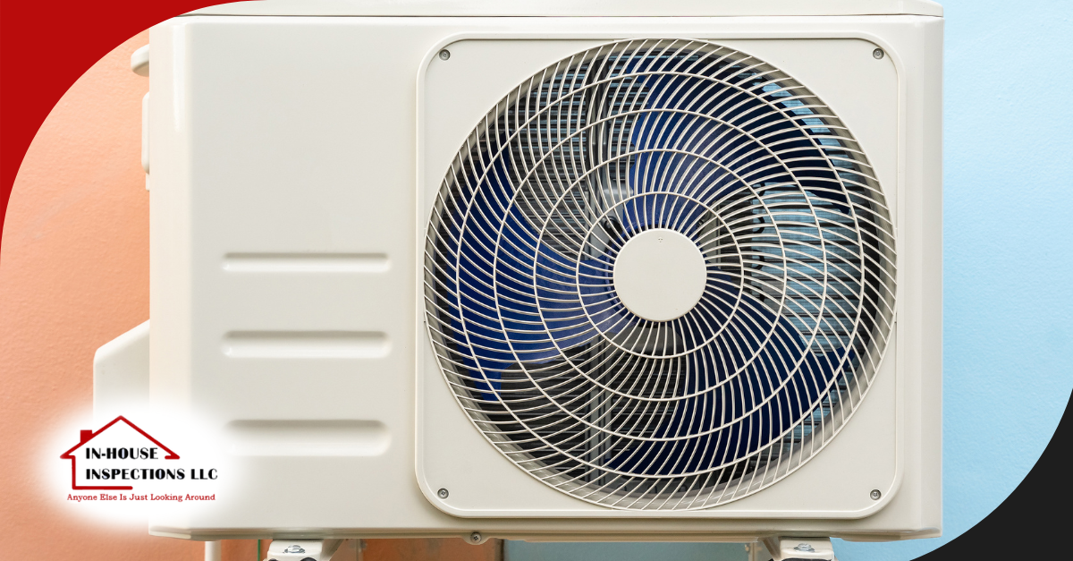 Close-up of outdoor air conditioning unit.